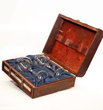 Cofre 2 copas de vino