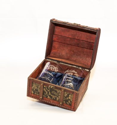 Cofre 2 vasos de sidra