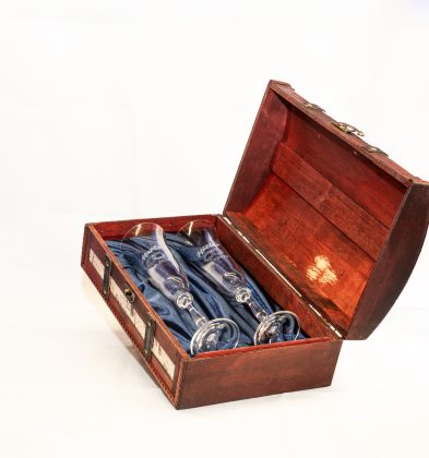 Cofre 2 copas de champán